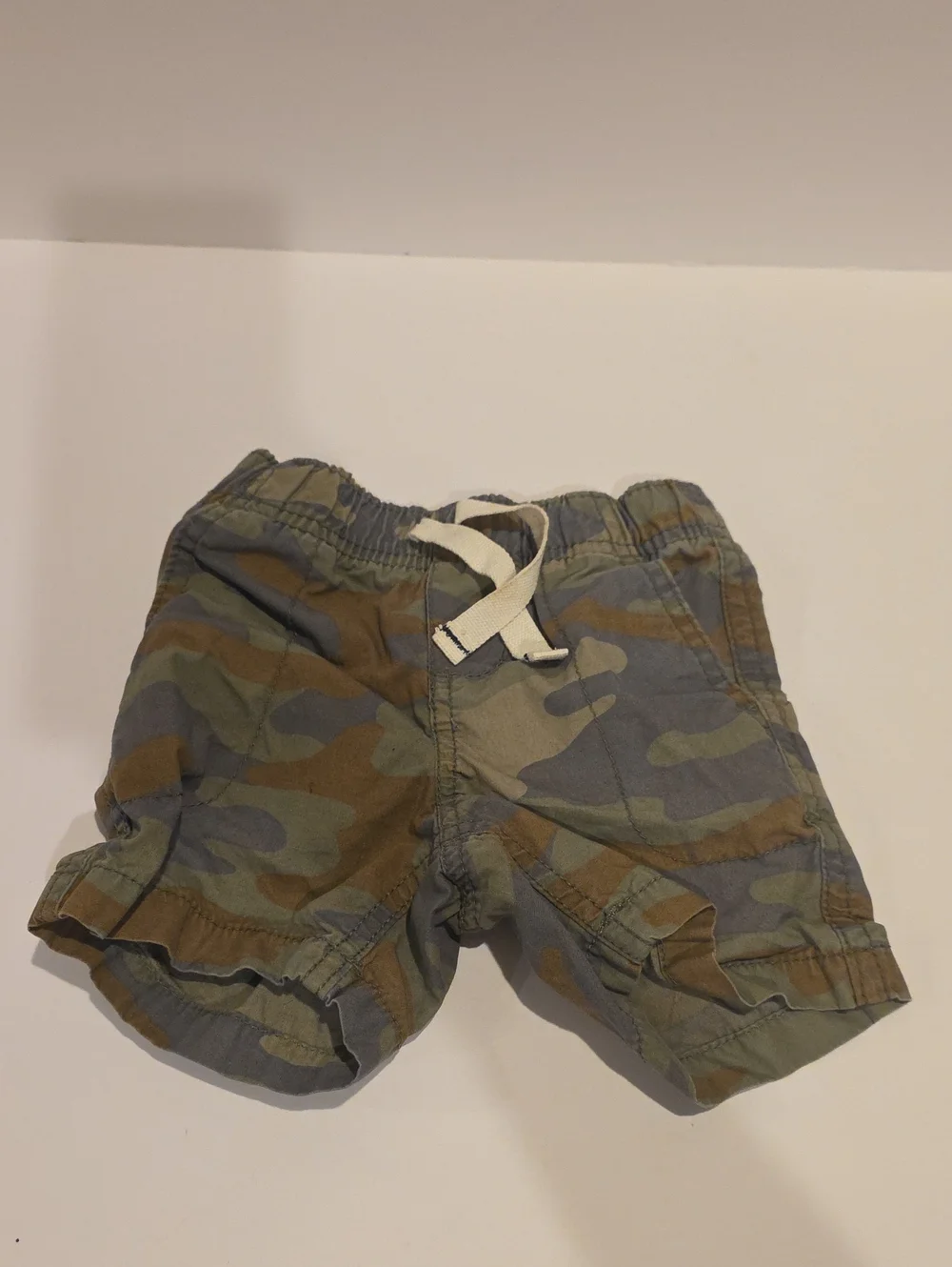 Carters 18m Kids Camo Drawstring Shorts - Olive Green